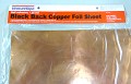 COPPER FOIL SHEET-BLACK BACK 12"